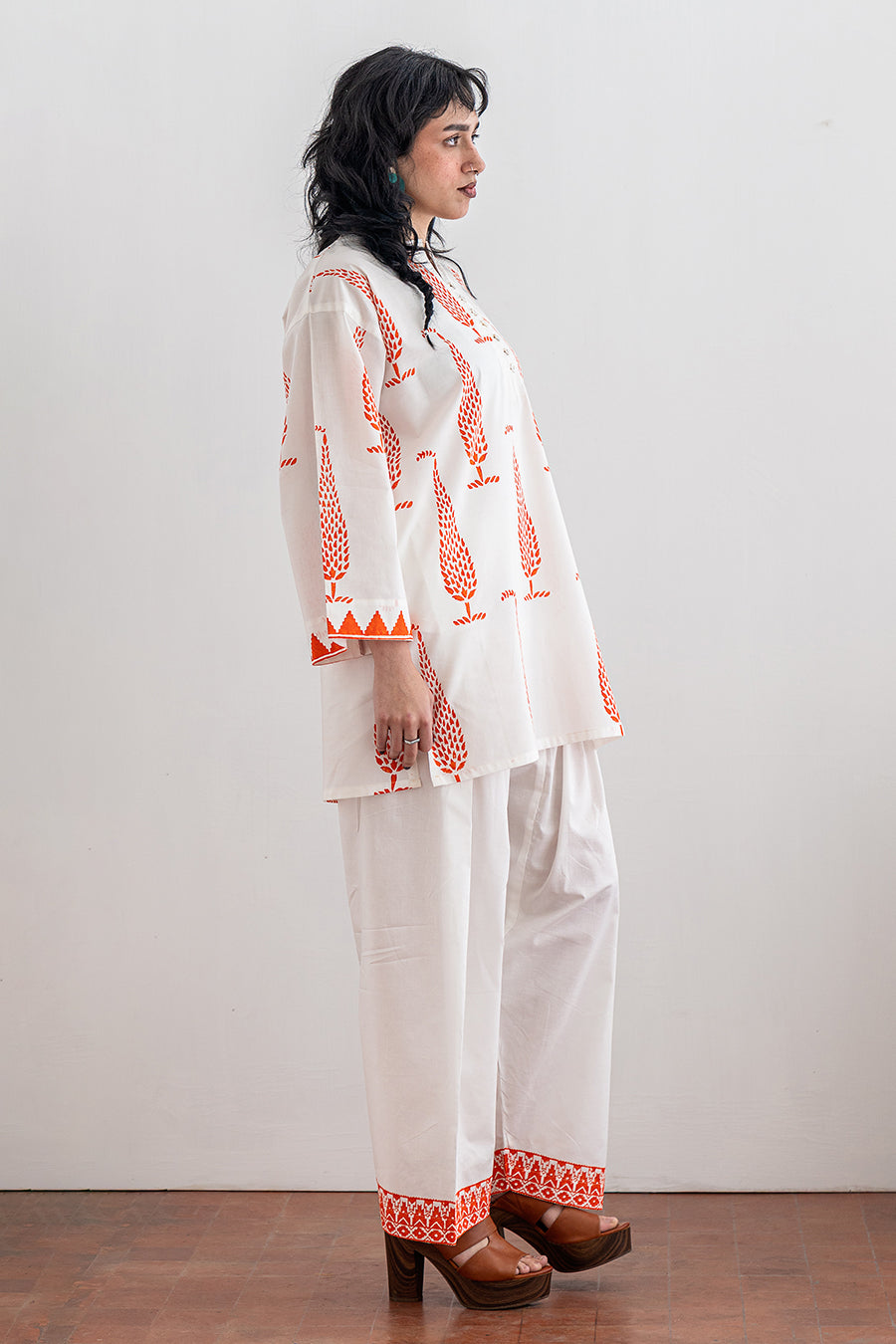 2 PIECE BLOCK PRINTED SUIT