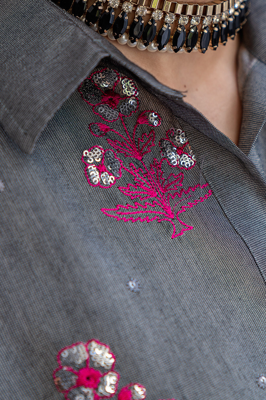 2 PIECE EMBROIDERED SUIT - LUXURY PRET
