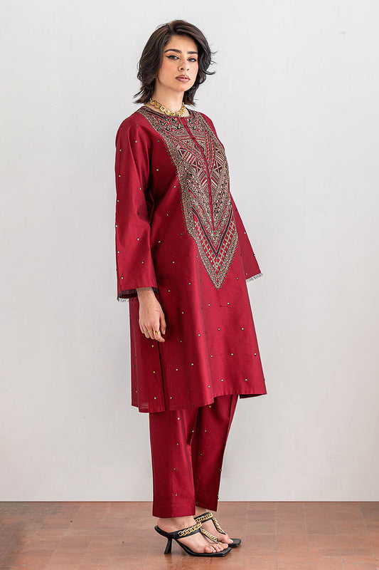 2 PIECE EMBROIDERED SUIT - LUXURY PRET