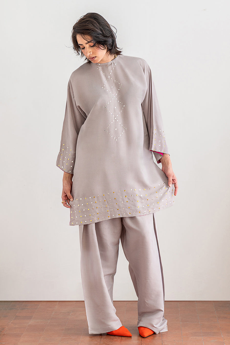 2 PIECE EMBROIDERED SUIT - LUXURY PRET