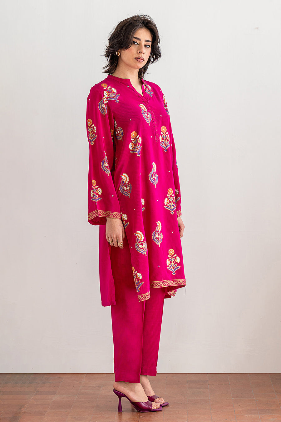 2 PIECE BLOCK PRINTED SUIT - LUXURY PRET