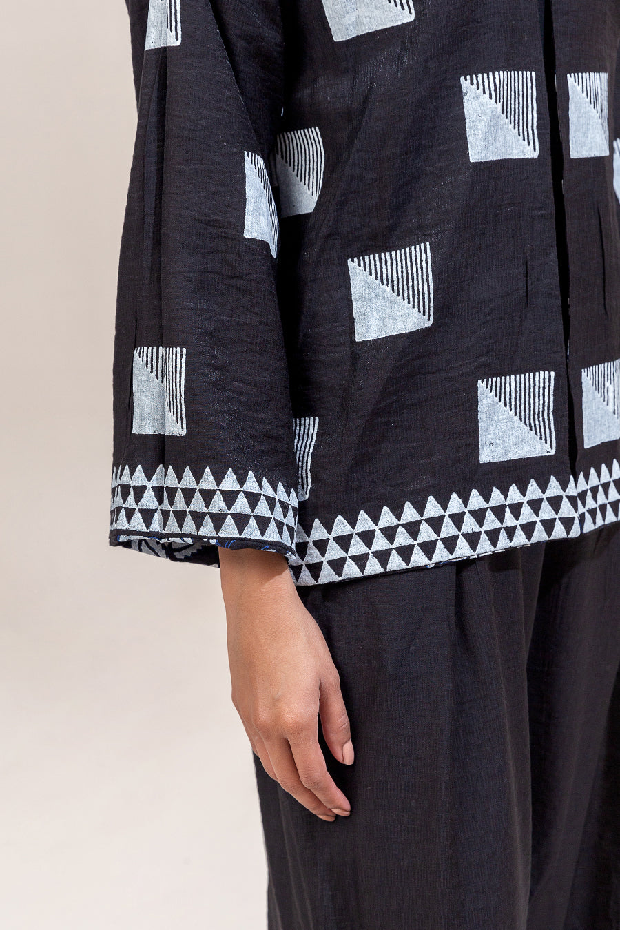 2 PIECE BLOCK PRINTED SUIT