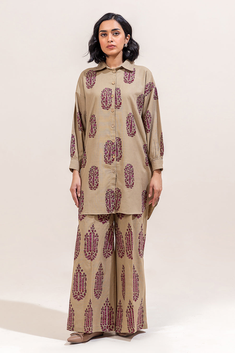 2 PIECE BLOCK PRINTED SUIT