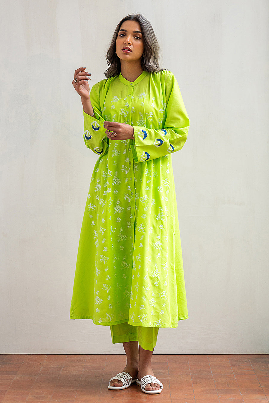 2 PIECE EMBROIDERED SUIT