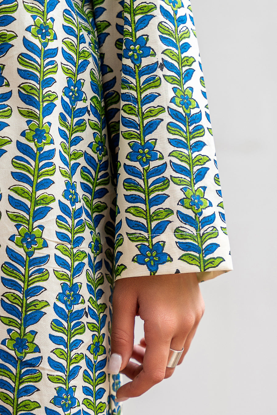 3 PIECE BLOCK PRINTED SUIT