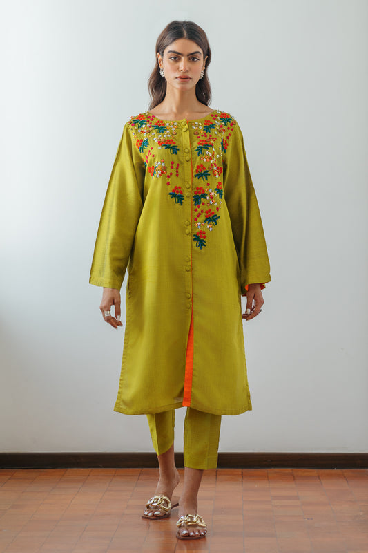 2 PIECE HAND EMBROIDERED SUIT