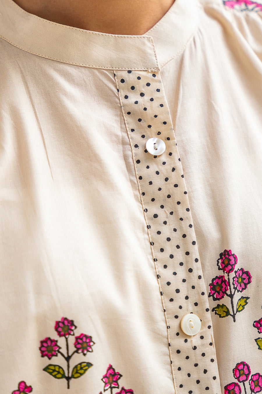 1 PIECE BLOCK PRINTED SHIRT