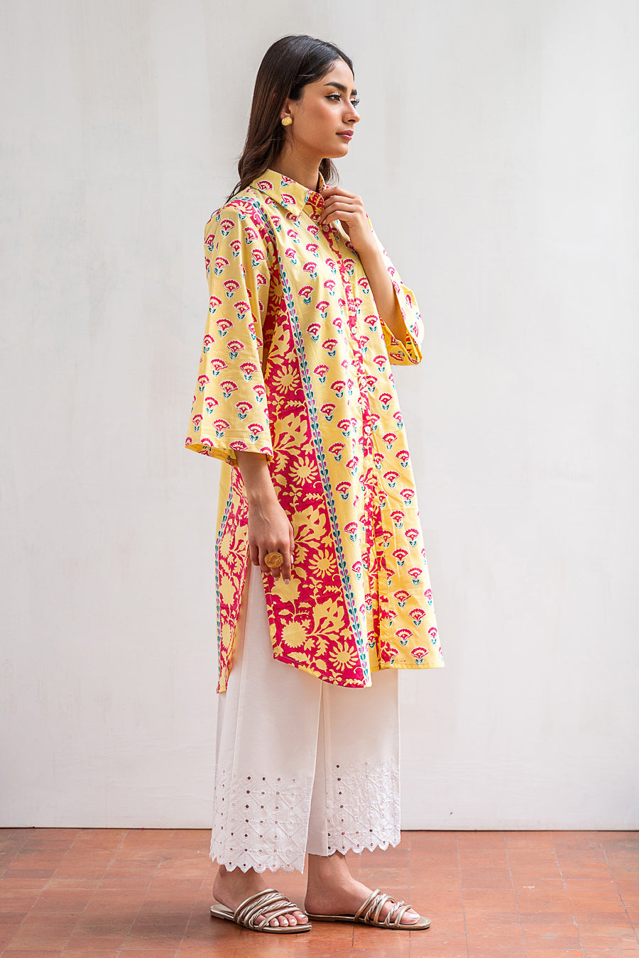 1 PIECE BLOCK PRINTED SHIRT
