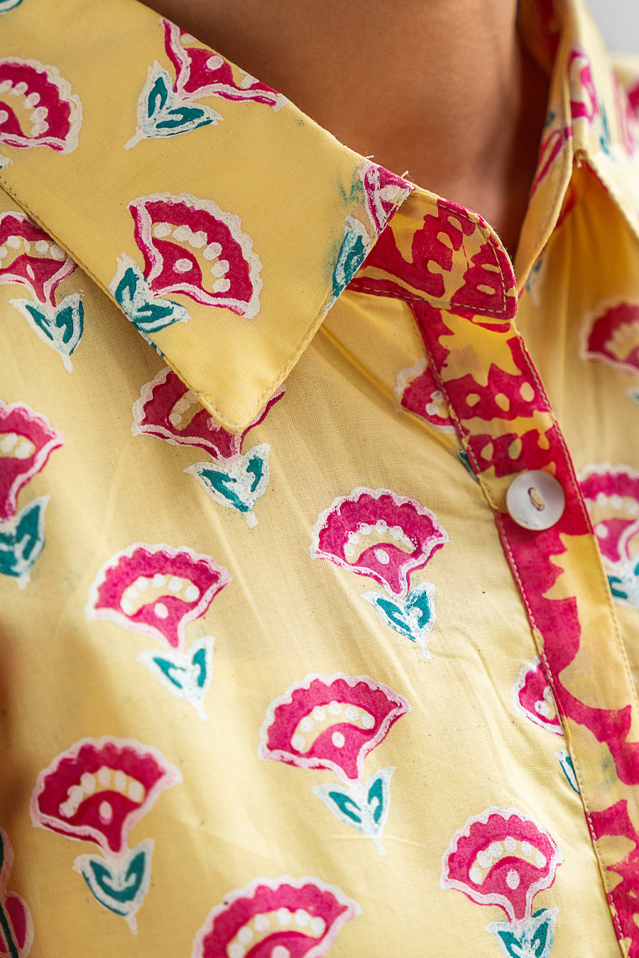 1 PIECE BLOCK PRINTED SHIRT