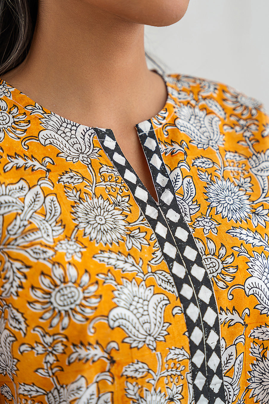1 PIECE BLOCK PRINTED SHIRT