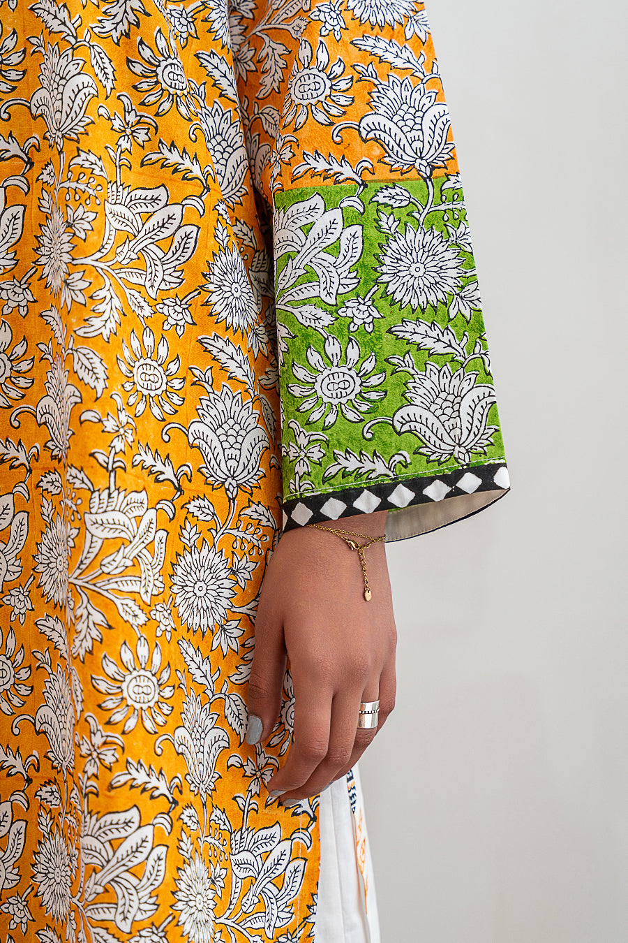 1 PIECE BLOCK PRINTED SHIRT