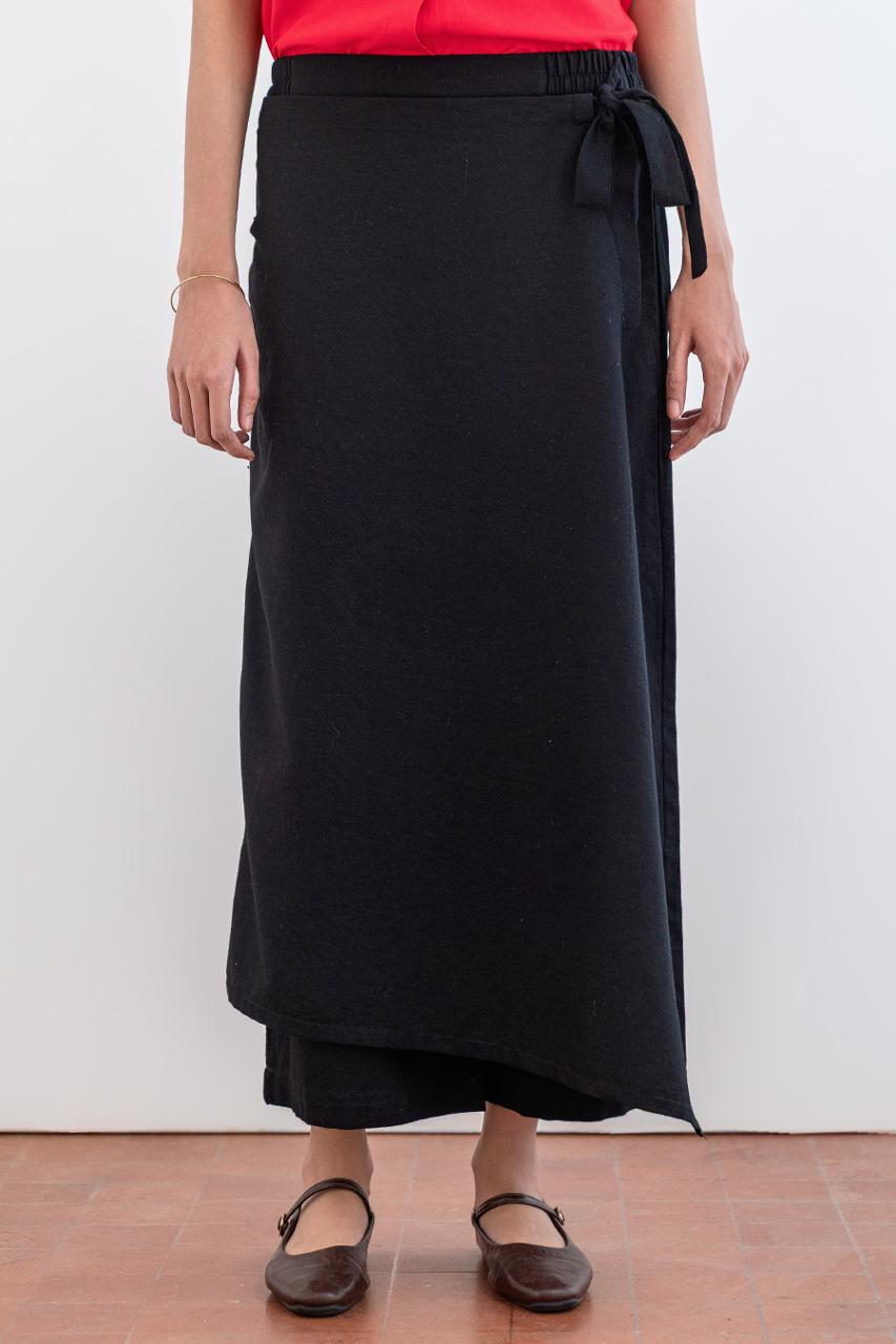 OVERLAP SKIRT PANTS