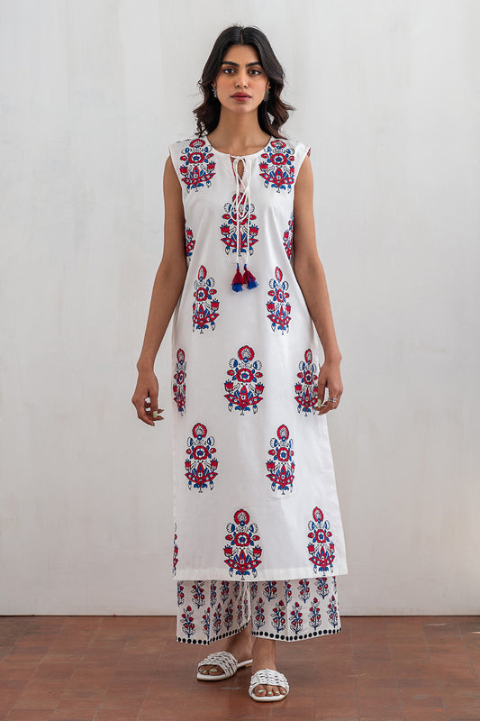 2 PIECE BLOCK PRINTED SUIT