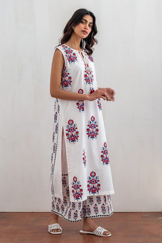 2 PIECE BLOCK PRINTED SUIT