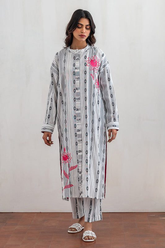 2 PIECE EMBROIDERED SUIT