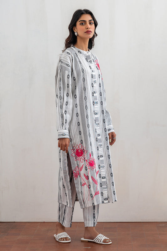 2 PIECE EMBROIDERED SUIT