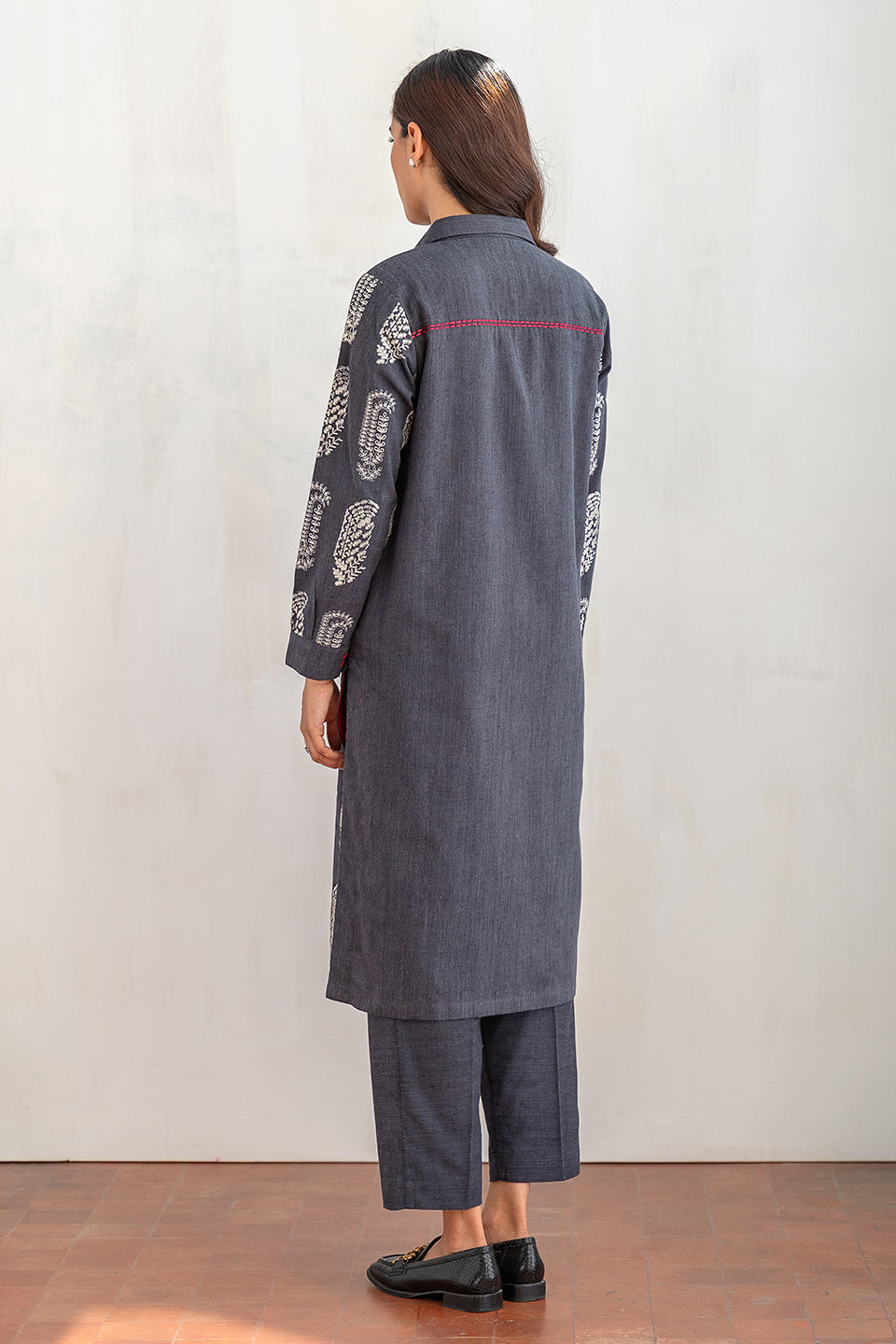 2 PIECE EMBROIDERED SUIT