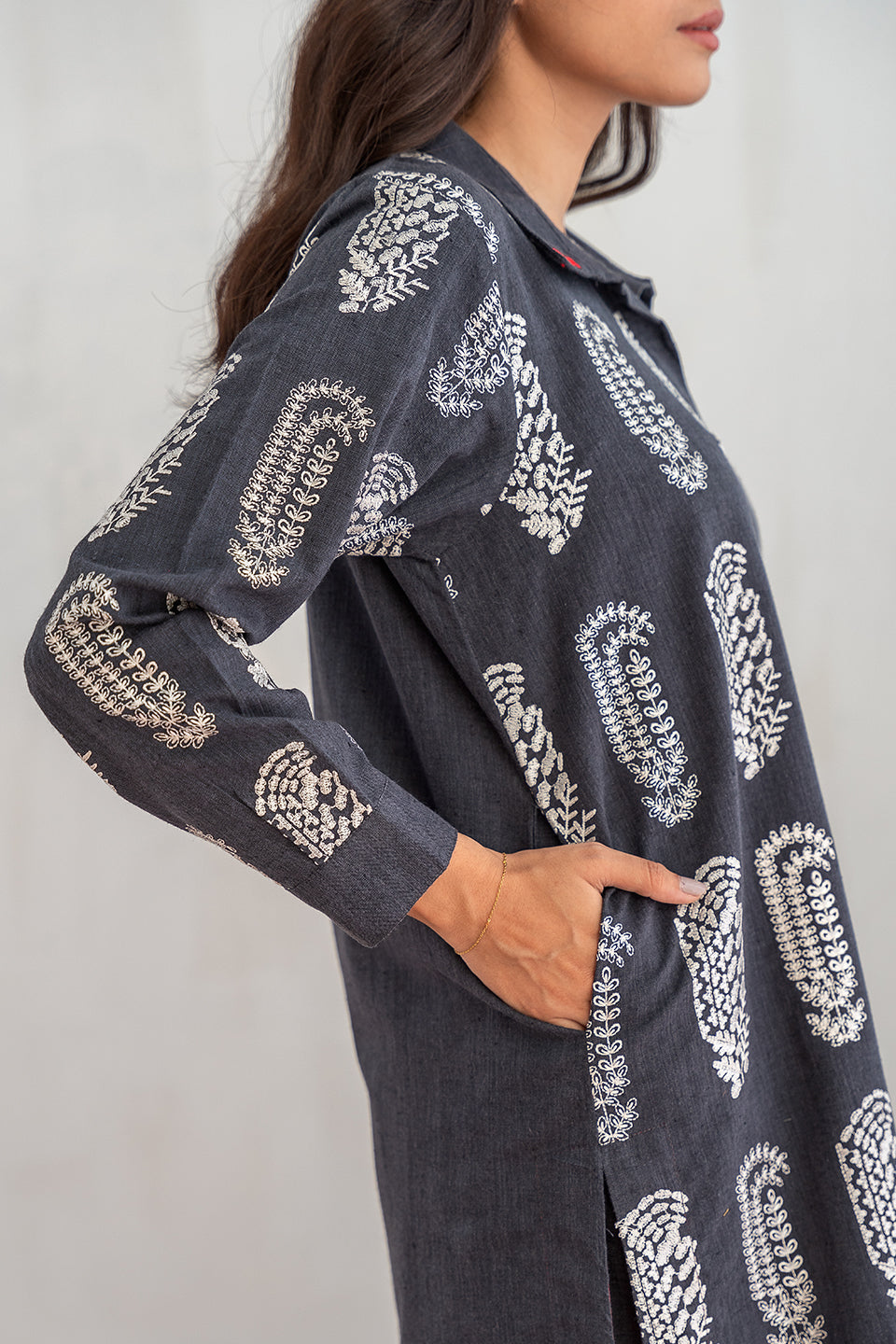 2 PIECE EMBROIDERED SUIT