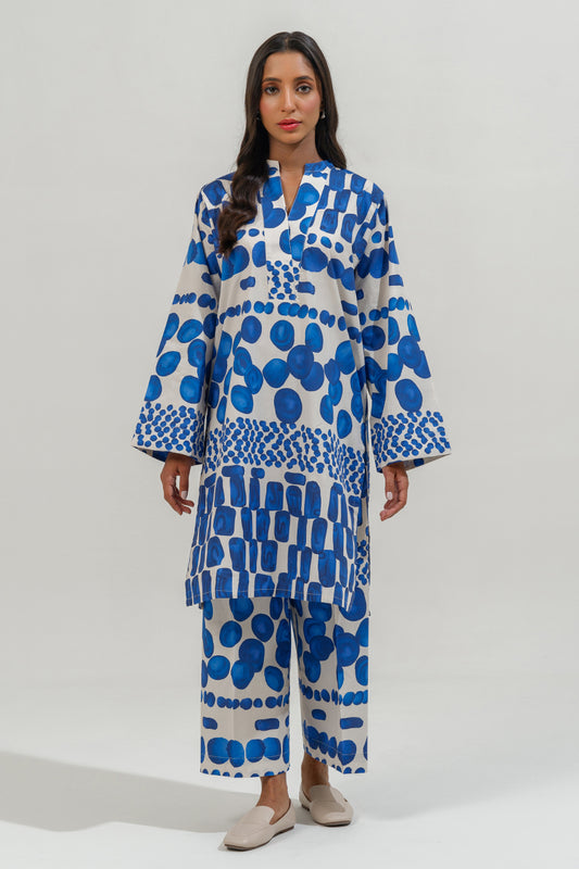 2 PIECE BLOCK PRINTED SUIT