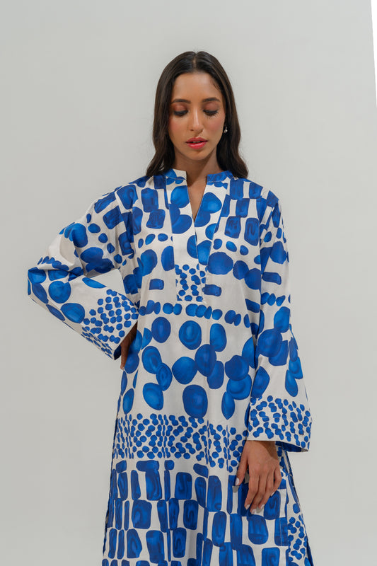 2 PIECE BLOCK PRINTED SUIT