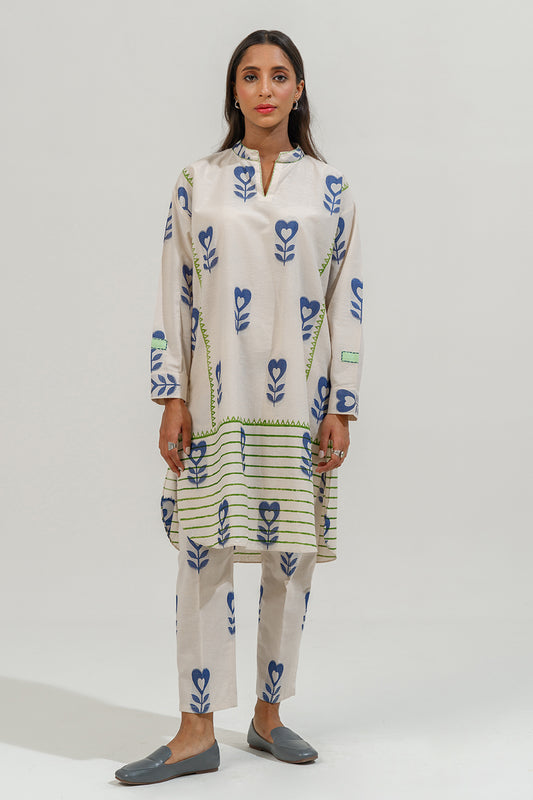 2 PIECE BLOCK PRINTED SUIT