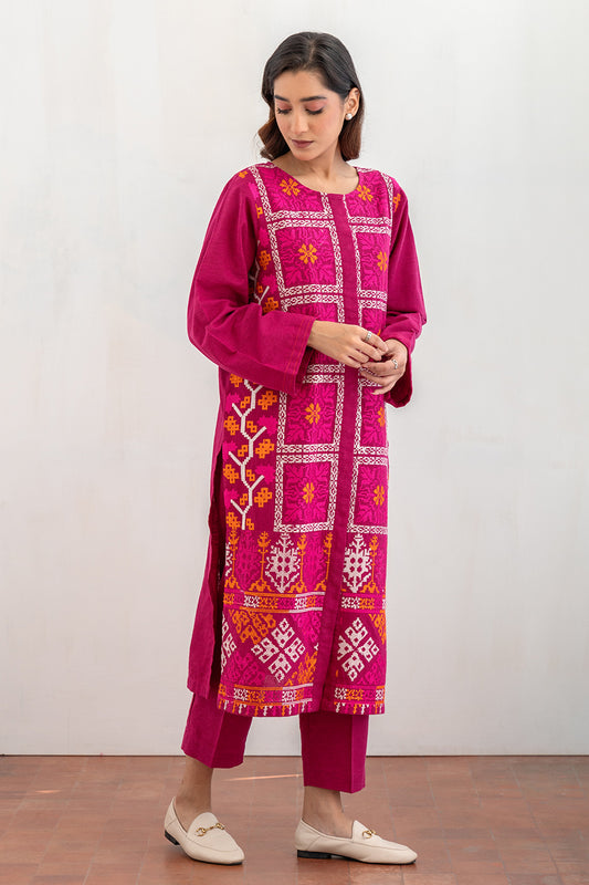 2 PIECE EMBROIDERED SUIT