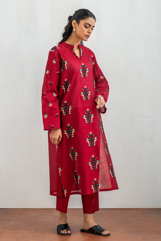 2 PIECE EMBROIDERED SUIT