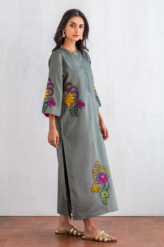 2 PIECE EMBROIDERED SUIT - LUXURY PRET