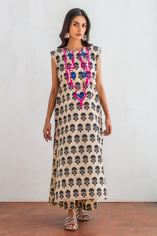 2 PIECE EMBROIDERED SUIT