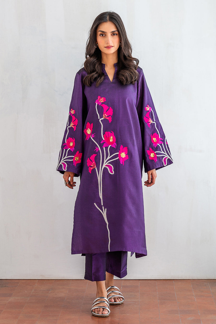 2 PIECE EMBROIDERED SUIT
