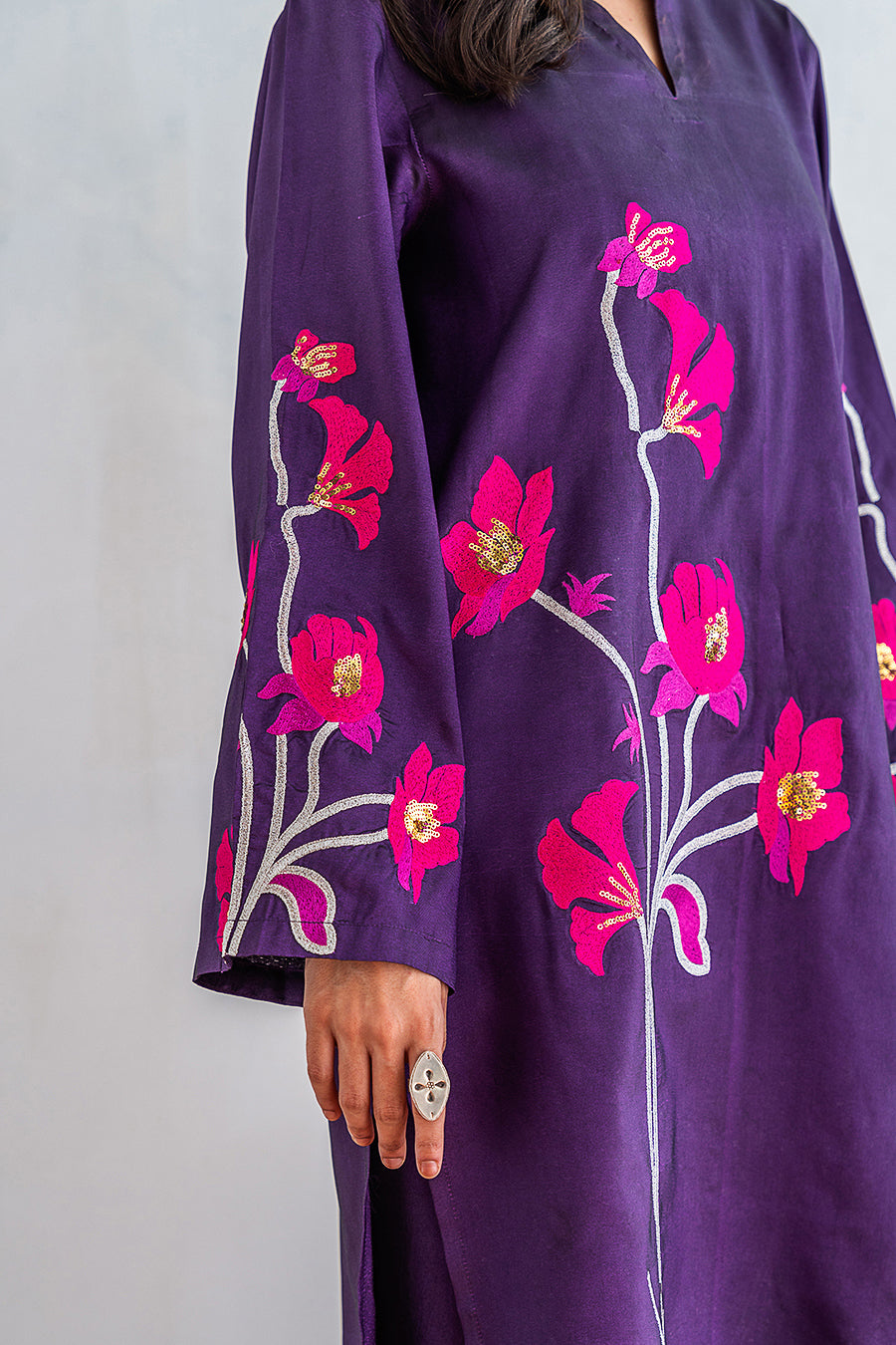 2 PIECE EMBROIDERED SUIT