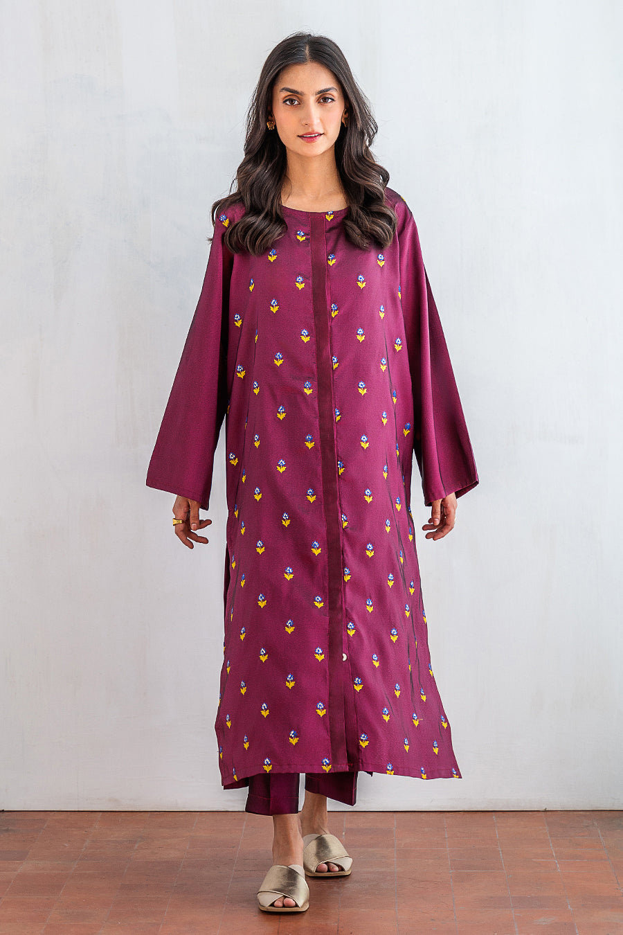 2 PIECE EMBROIDERED SUIT