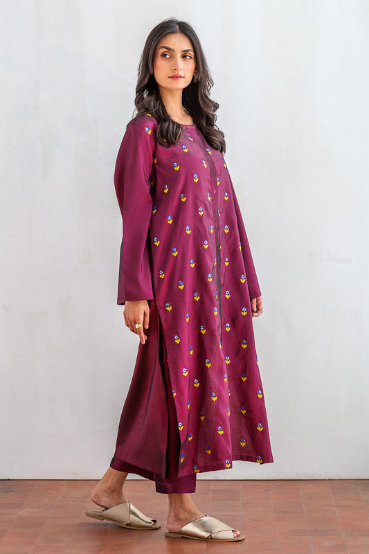2 PIECE EMBROIDERED SUIT