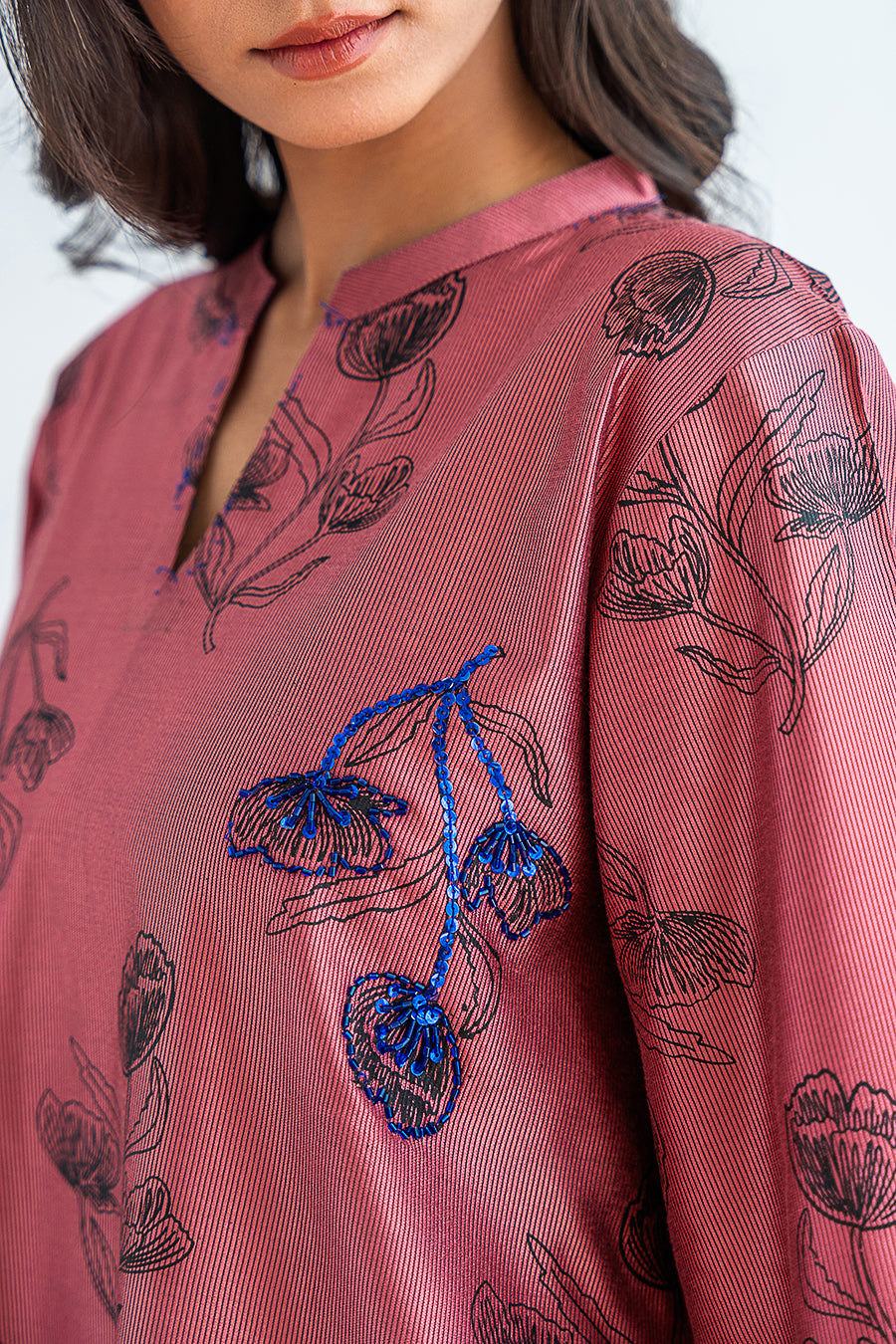 2 PIECE EMBROIDERED SUIT