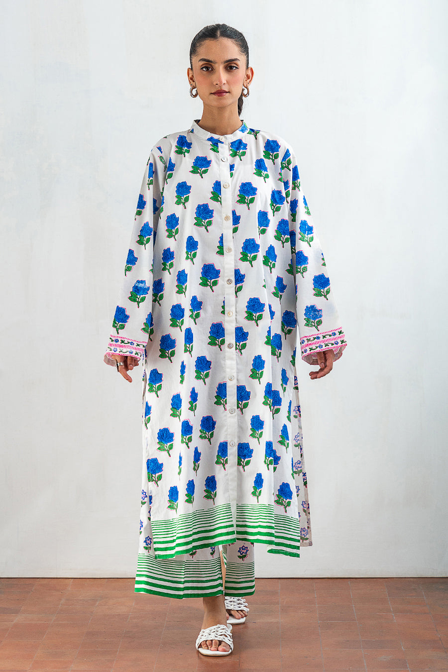 2 PIECE BLOCK PRINTED SUIT