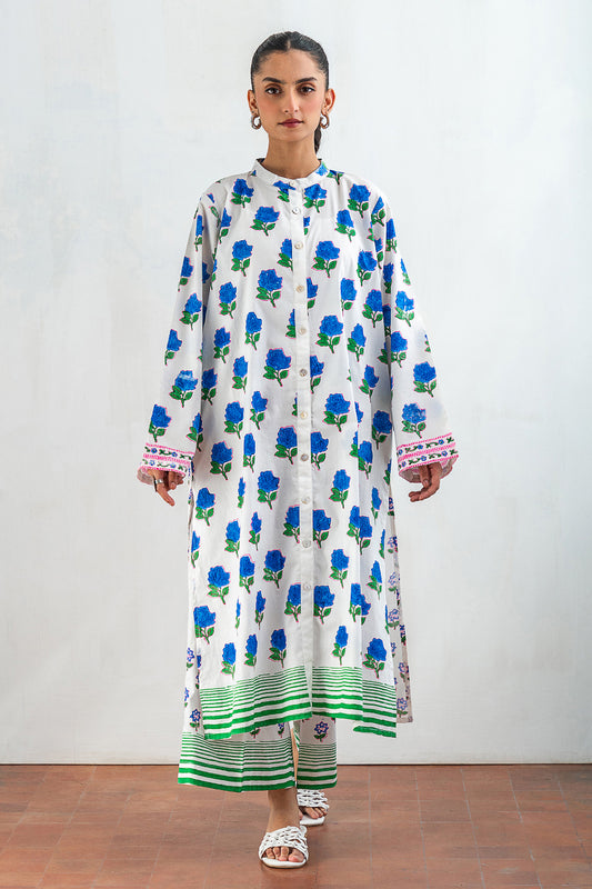 2 PIECE BLOCK PRINTED SUIT