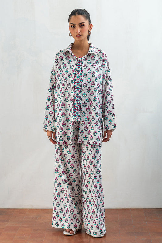 3 PIECE BLOCK PRINTED SUIT