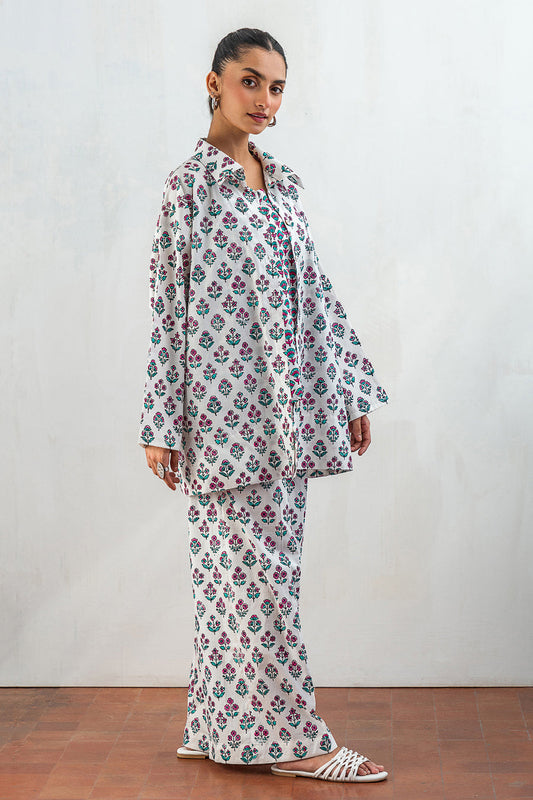 3 PIECE BLOCK PRINTED SUIT