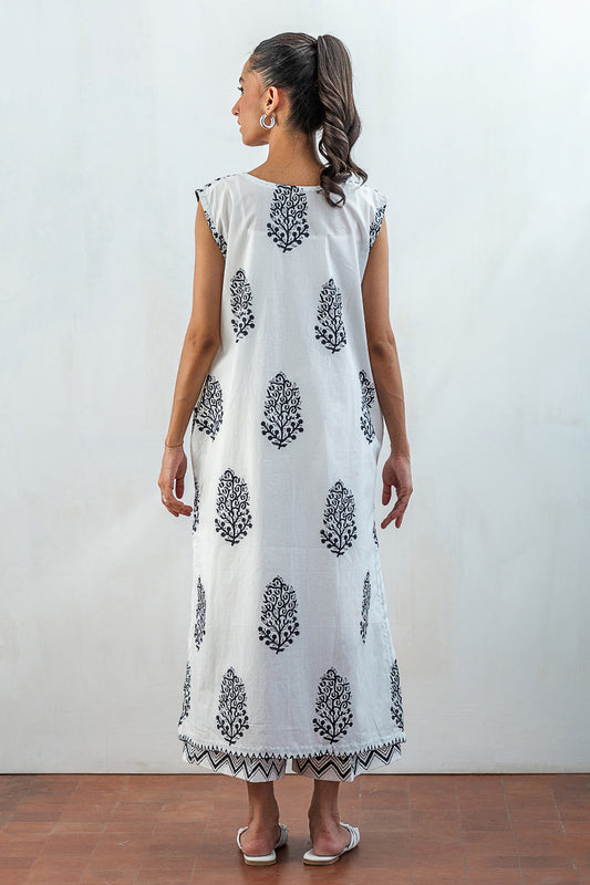 2 PIECE BLOCK PRINTED SUIT