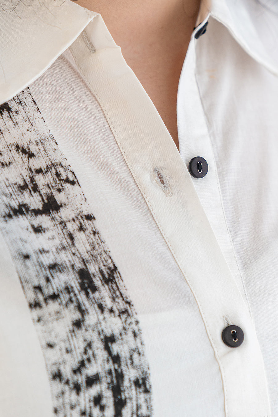 HAND PRINTED LAWN SHIRT