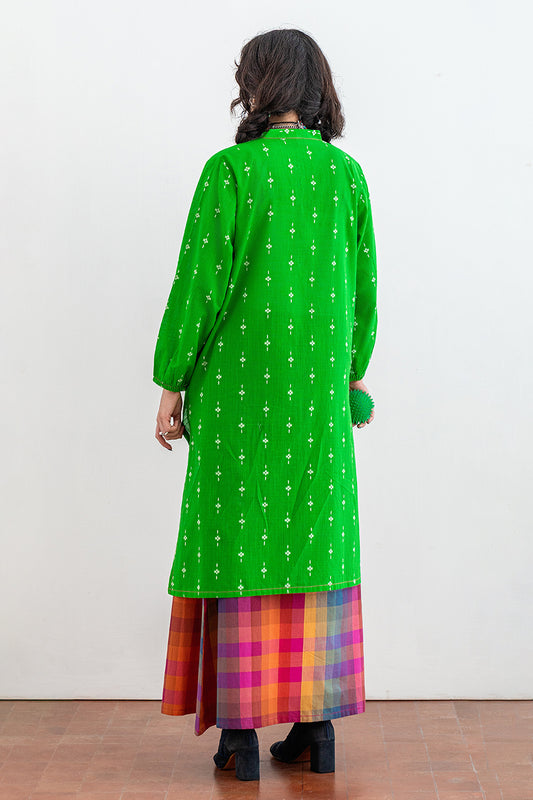 BLOCK PRINTED JACQUARD SHIRT