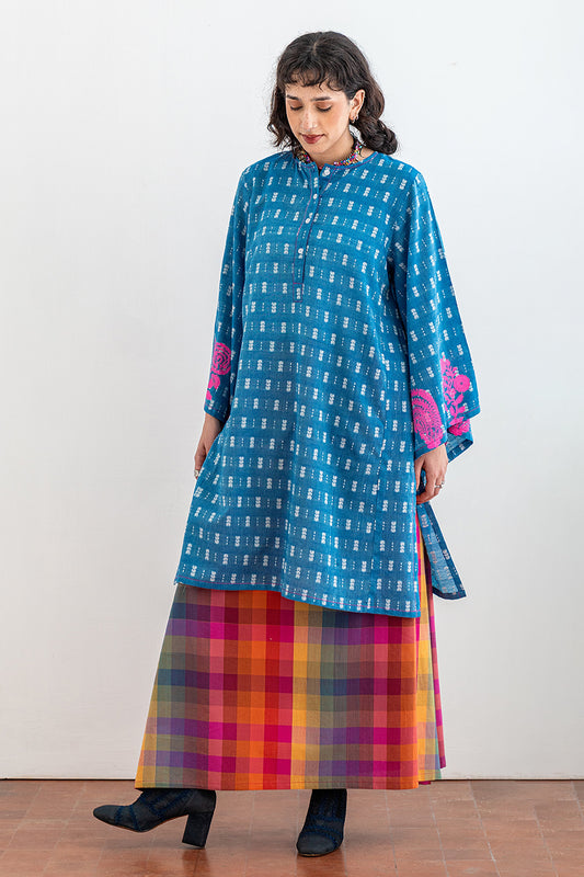 BLOCK PRINTED JACQUARD SHIRT