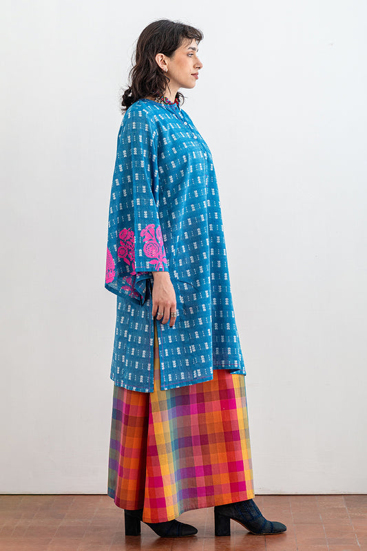 BLOCK PRINTED JACQUARD SHIRT