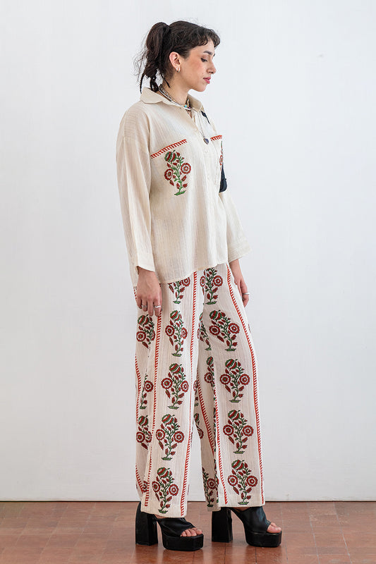 2 PIECE PRINTED TEXTURED LAWN SUIT
