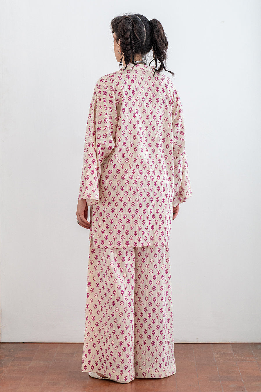 2 PIECE PRINTED TEXTURED LAWN SUIT