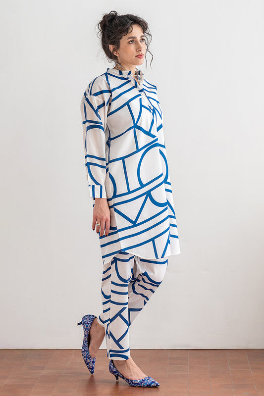 2 PIECE PRINTED LAWN SUIT