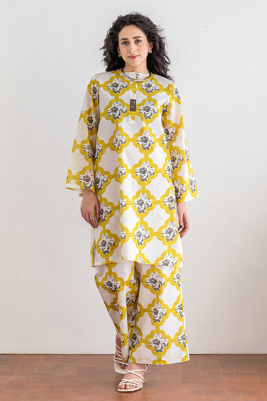 2 PIECE PRINTED LAWN SUIT