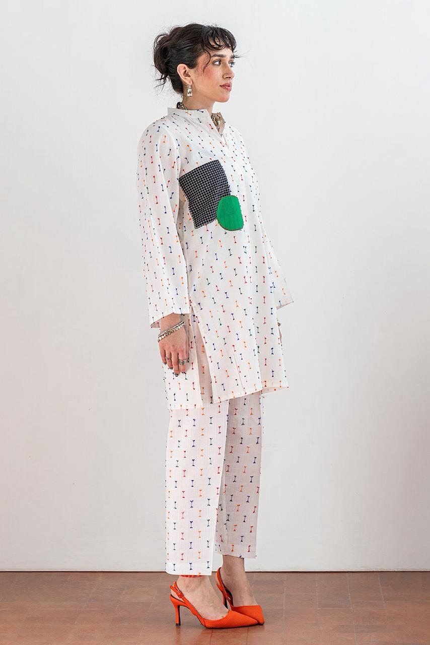 2 PIECE JACQUARD SUIT