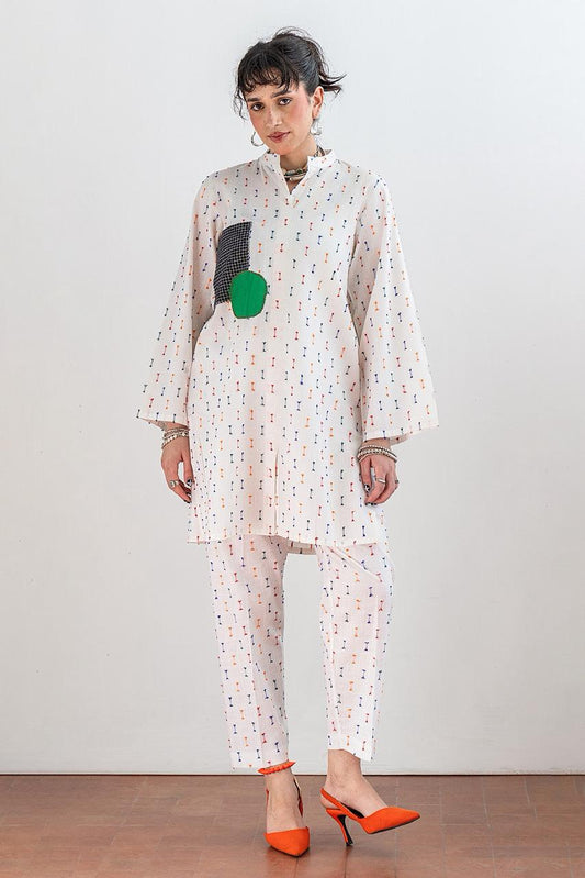 2 PIECE JACQUARD SUIT
