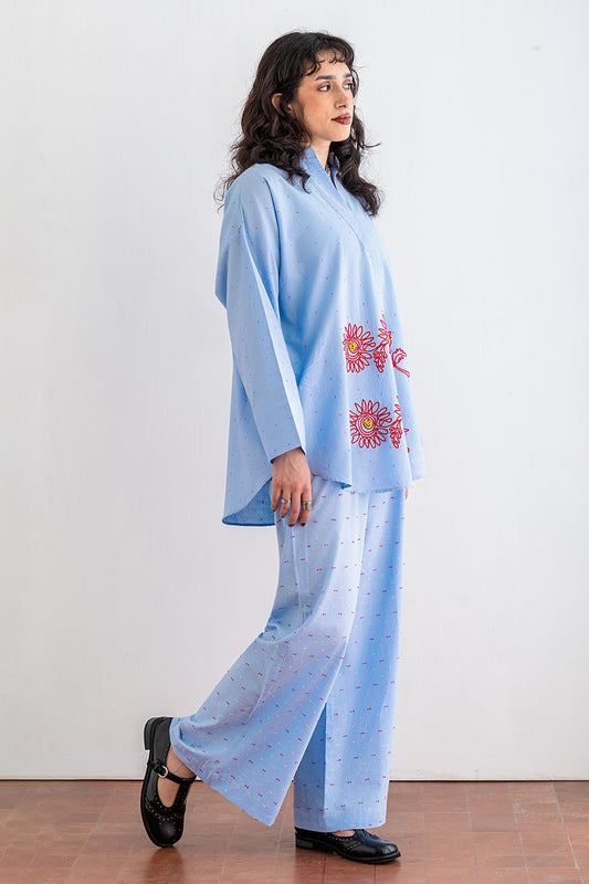 2 PIECE EMBROIDERED JACQUARD SUIT
